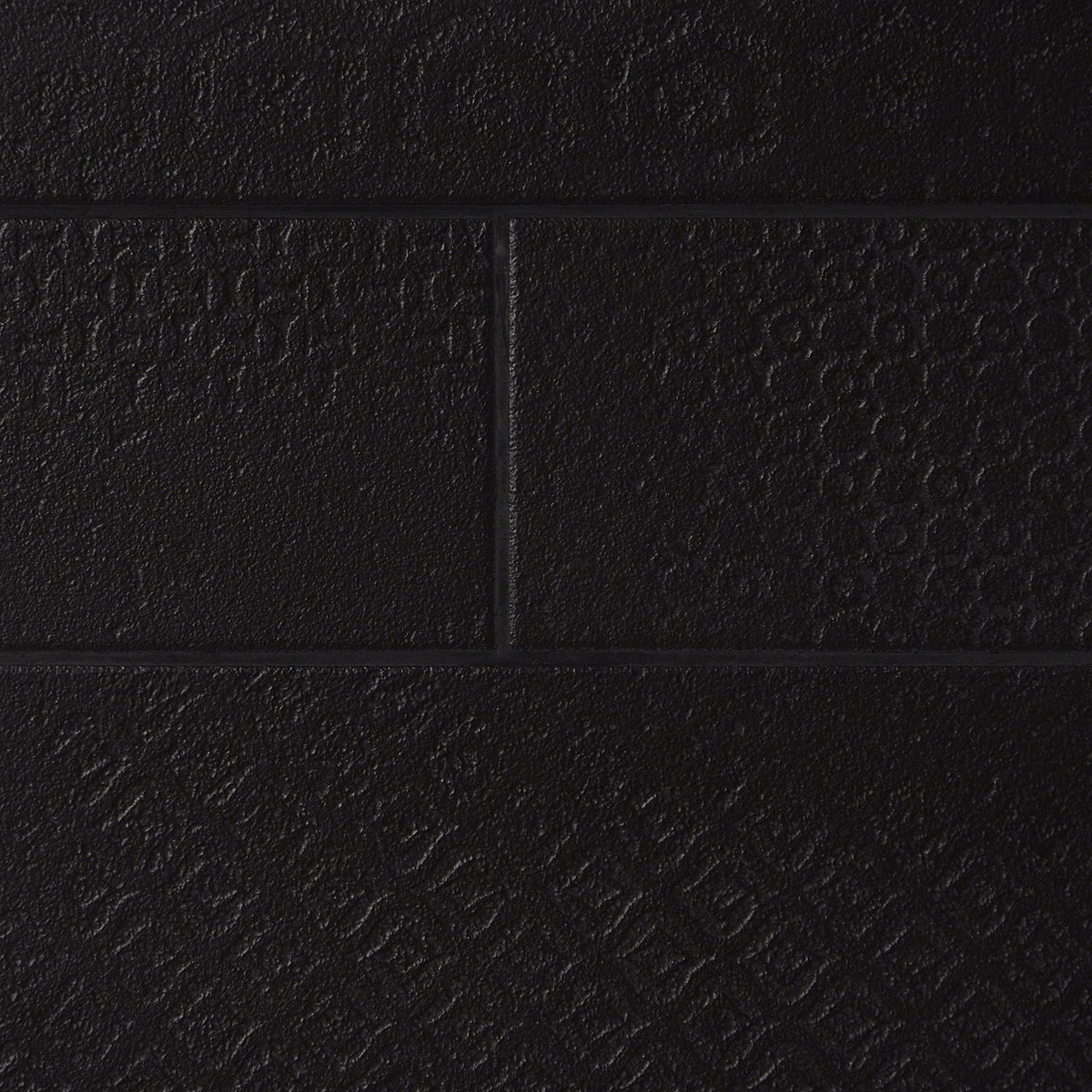 Tessuto Carbone Matte Black 4x12 Porcelain Subway Tile