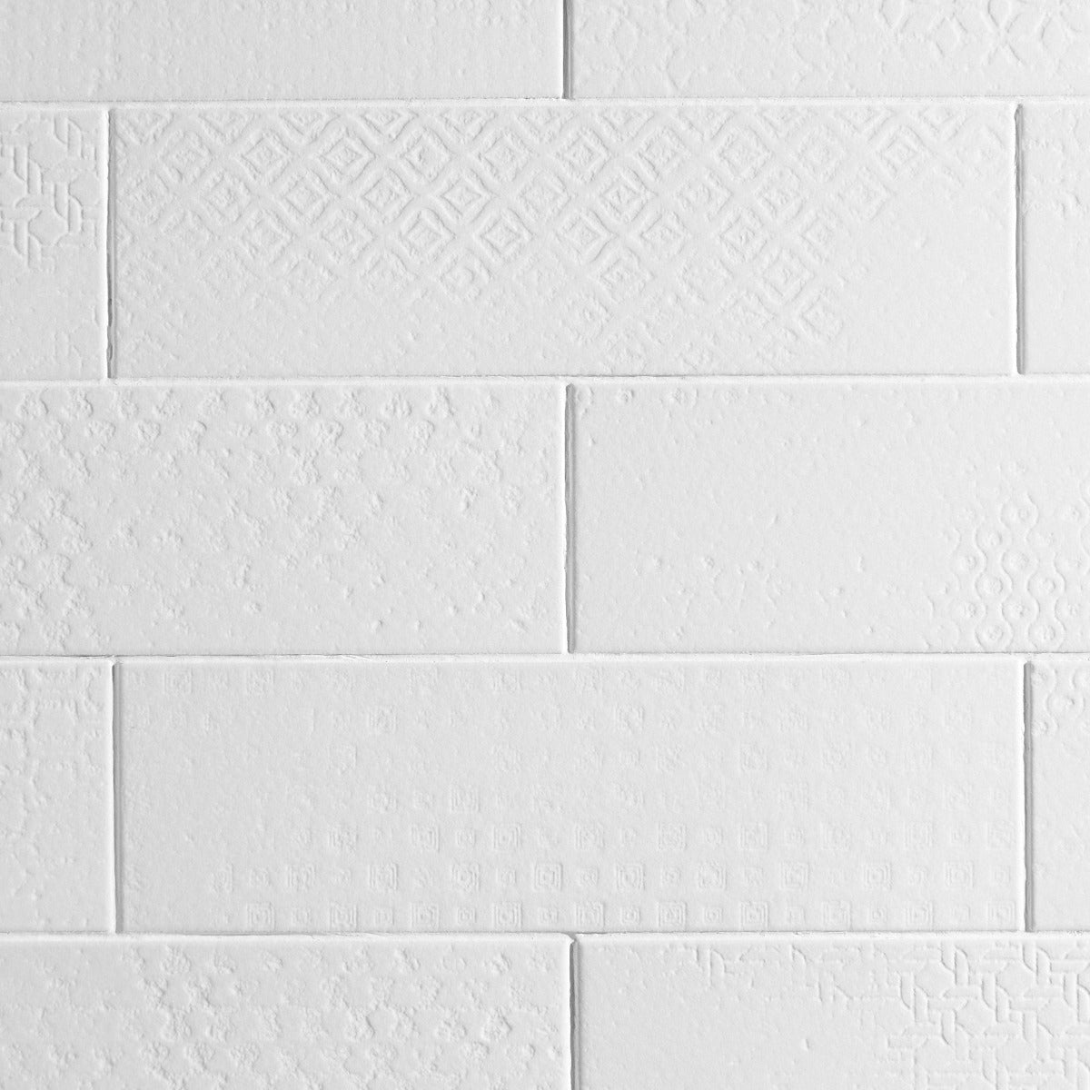 Tessuto White Matte Porcelain Subway Tile 4x12 - Lux Tile