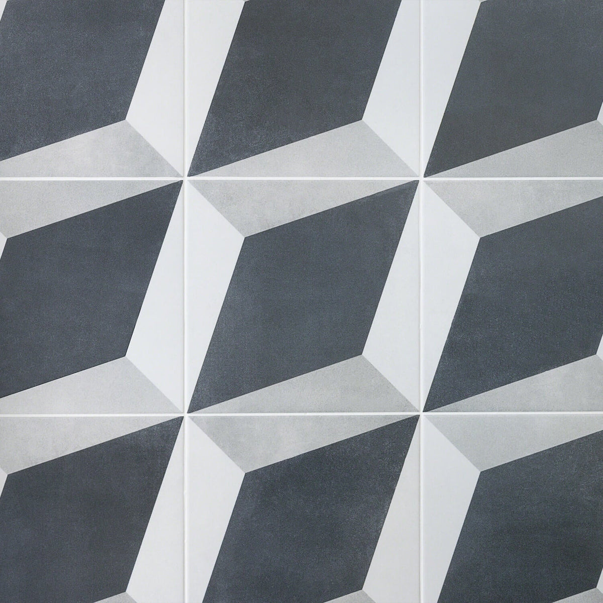 Cascais Block Gray 9x9 Matte Porcelain Tile by Lux Tile