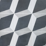 Cascais Block Gray 9x9 Matte Porcelain Tile by Lux Tile