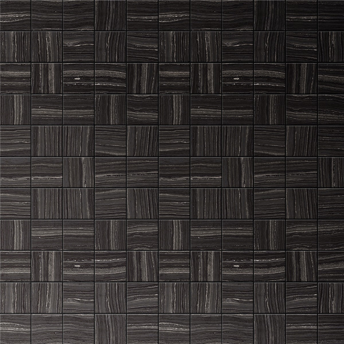 Miles Universe Black 2x2 Matte Porcelain Mosaic Tile - Lux Tile