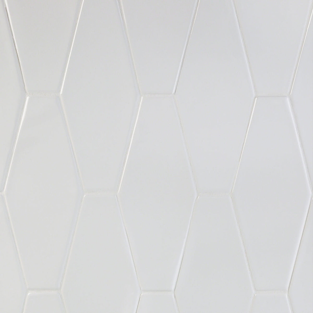 Manchester Bianco White 4x8 Hexagon Glazed Ceramic Wall Tile