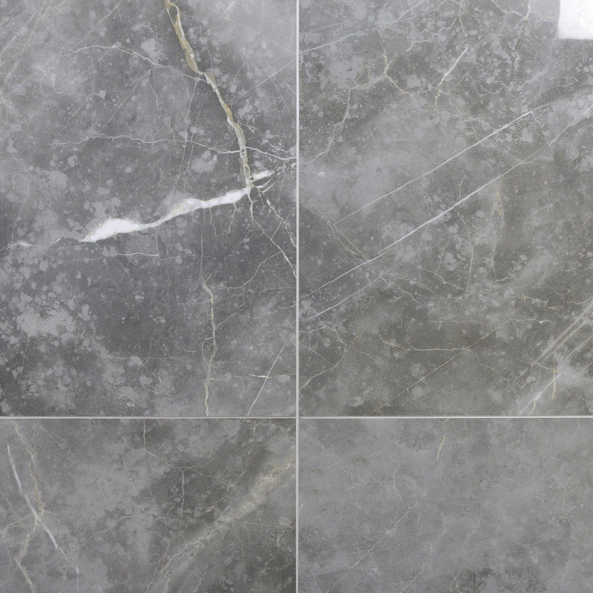 Marble Tech Grigio Imperiale Gray 24x24 Polished Porcelain Tile