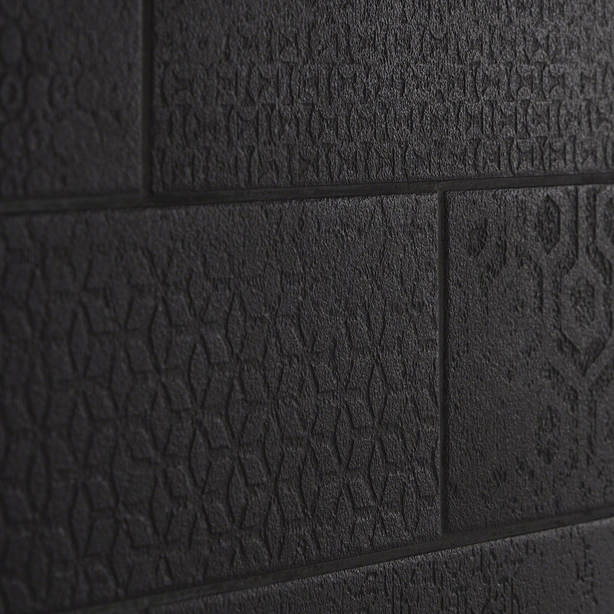 Tessuto Carbone Matte Black 4x12 Porcelain Subway Tile