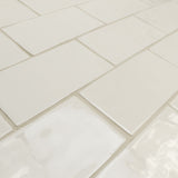 Lancaster Vanilla Cream 3x6 Polished Ceramic Subway Tile