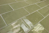 Lancaster Celery Green 3x6 Polished Ceramic Subway Tile for Walls