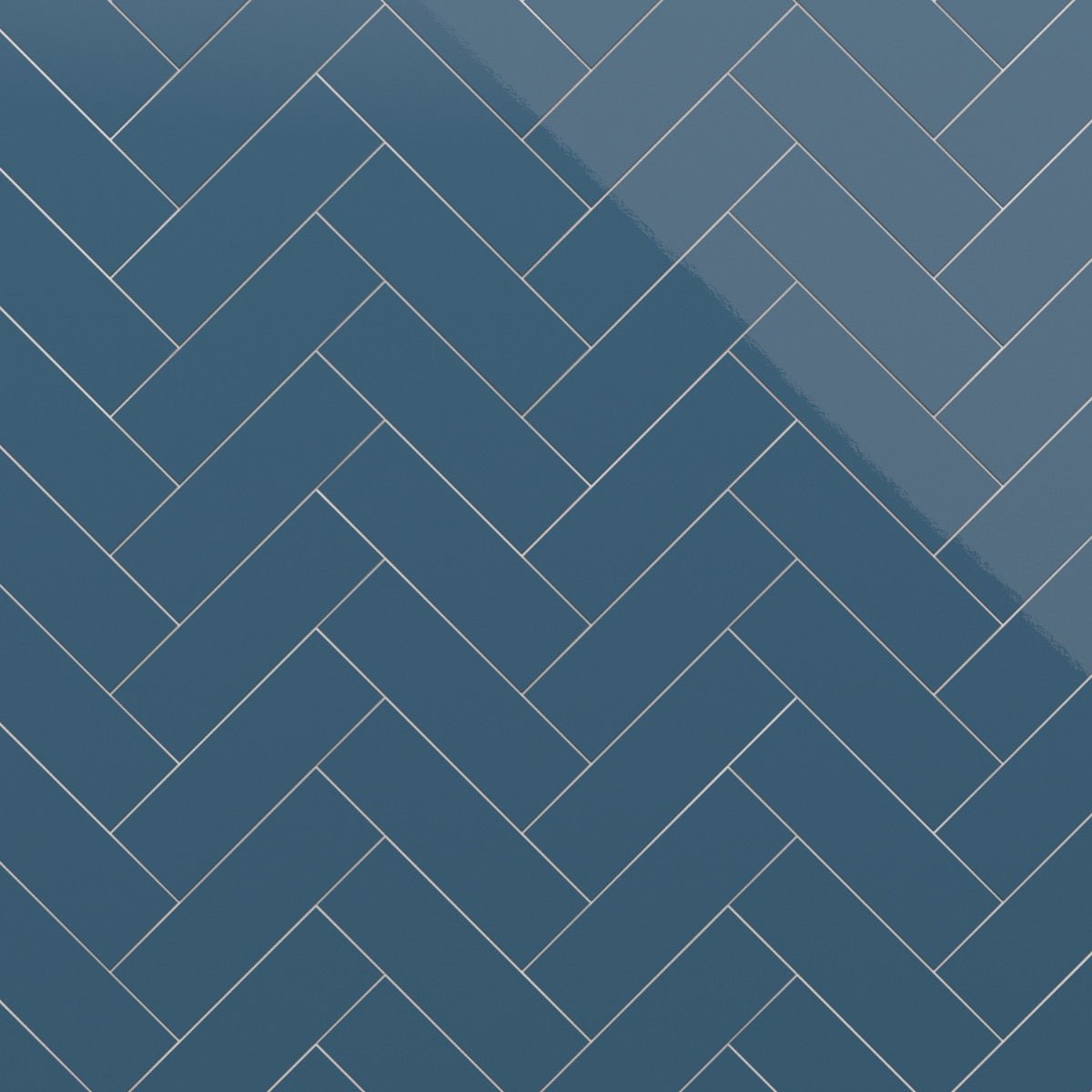 Park Hill Blue 4x12 Polished Porcelain Subway Tile - Tilebar