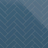 Park Hill Blue 4x12 Polished Porcelain Subway Tile - Tilebar