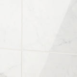 Marble Tech Bianco Gioia 6x6 Polished Porcelain Tile - Lux Tile