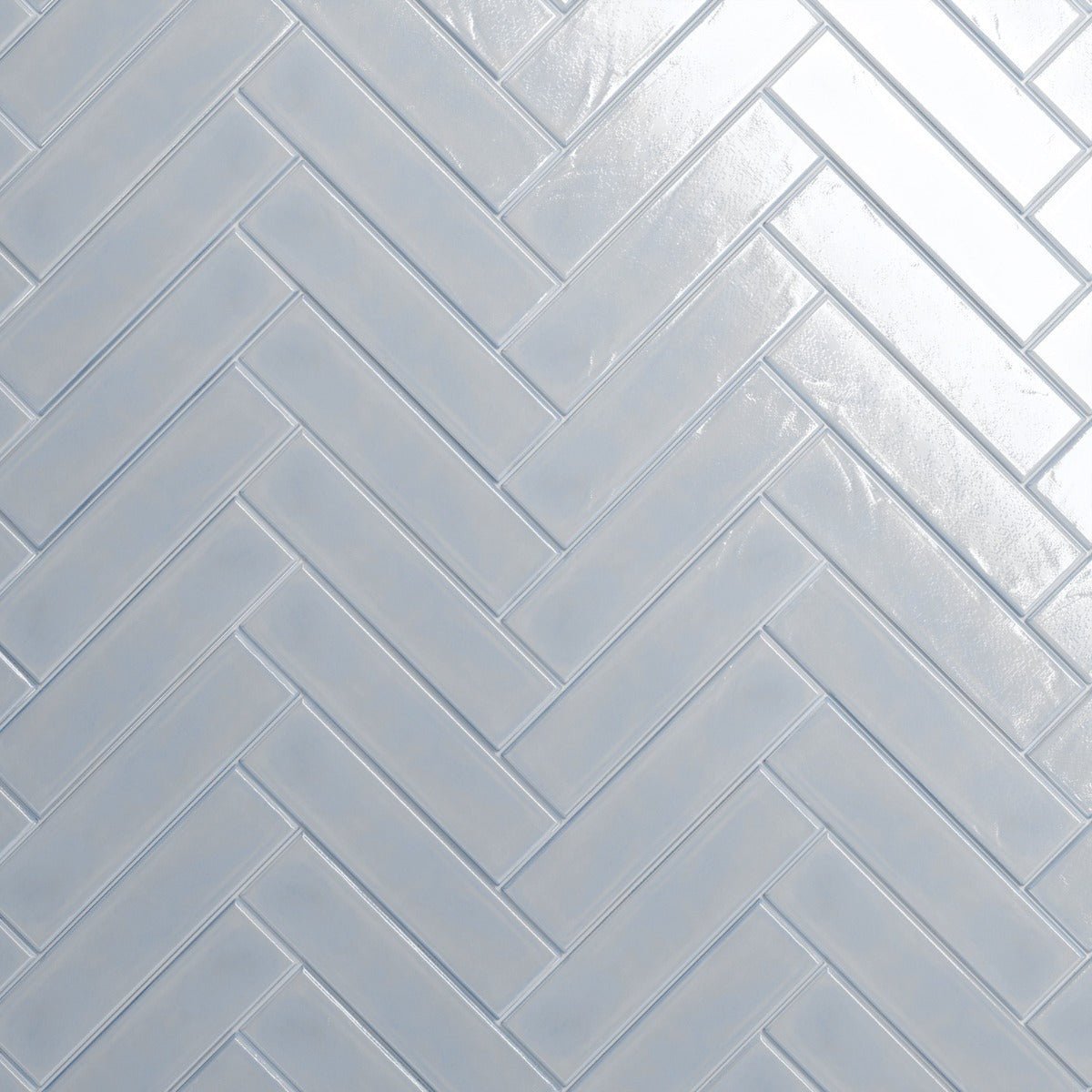 ArtBlock Azure Light Blue Glossy Porcelain Tile 4x16 by Stacy Garcia