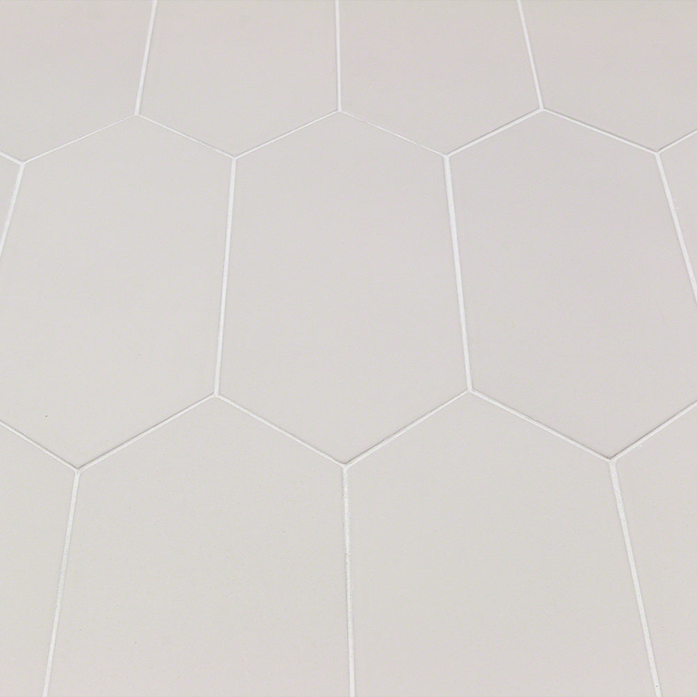 Lux Tile Aliante White 4x12 Picket Matte Porcelain Tile