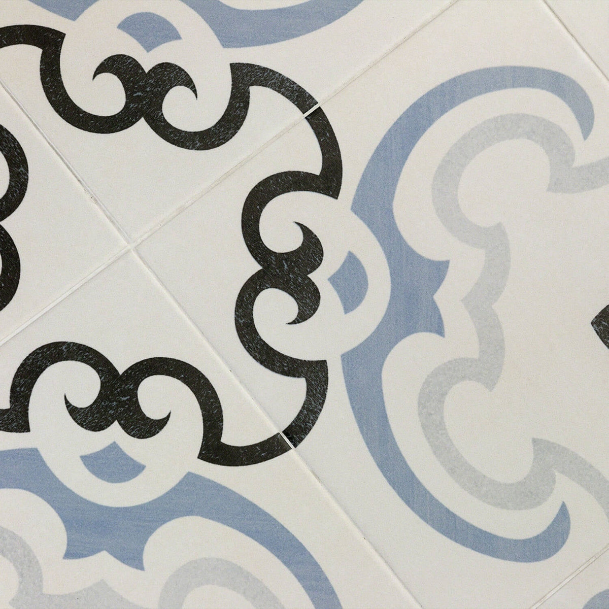 Bella Met Blue 9x9 Matte Porcelain Tile - Lux Tile