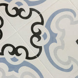 Bella Met Blue 9x9 Matte Porcelain Tile - Lux Tile