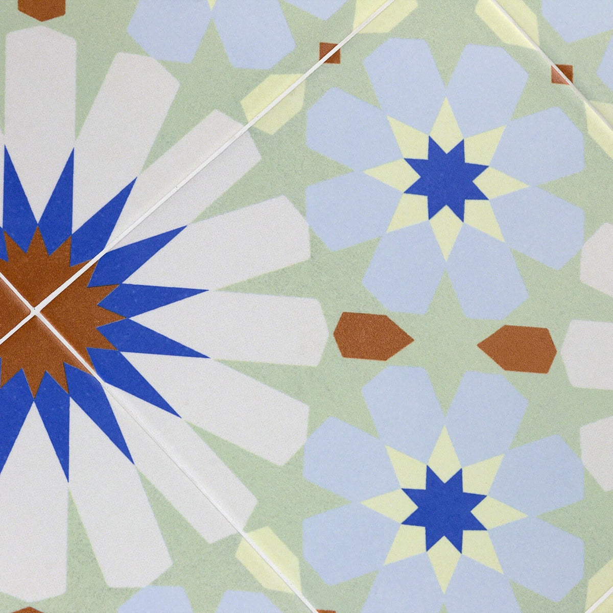 Bond Tile Uffizi Multicolored Encaustic 9x9 Glazed Porcelain Tile