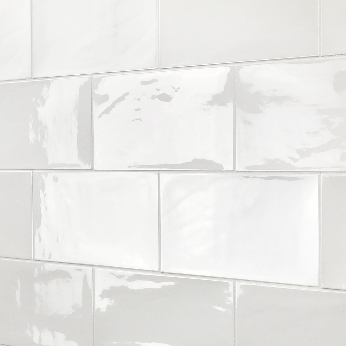 Aruba White 5x10 Polished Ceramic Subway Tile - Lux Tile