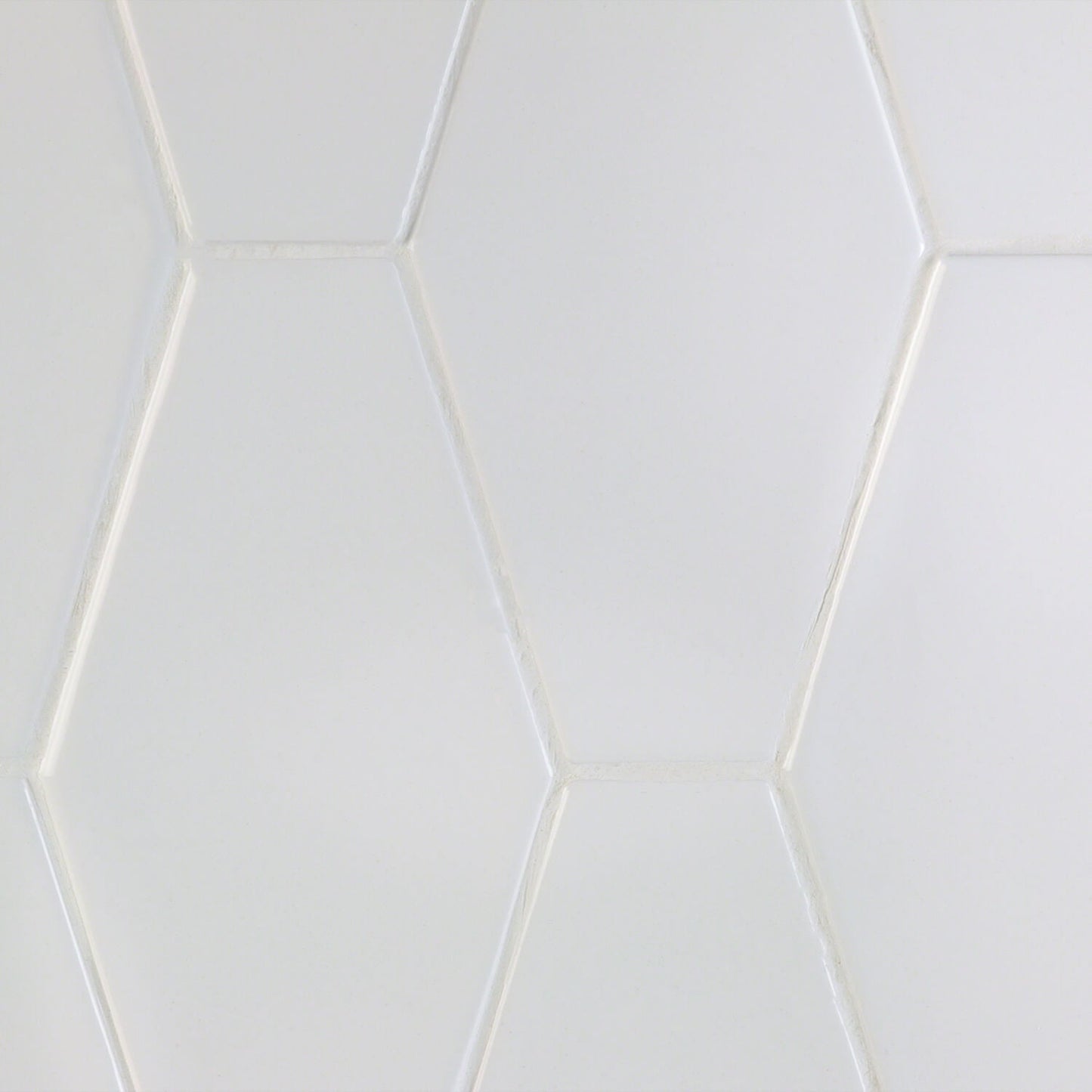Manchester Bianco White 4x8 Hexagon Glazed Ceramic Wall Tile