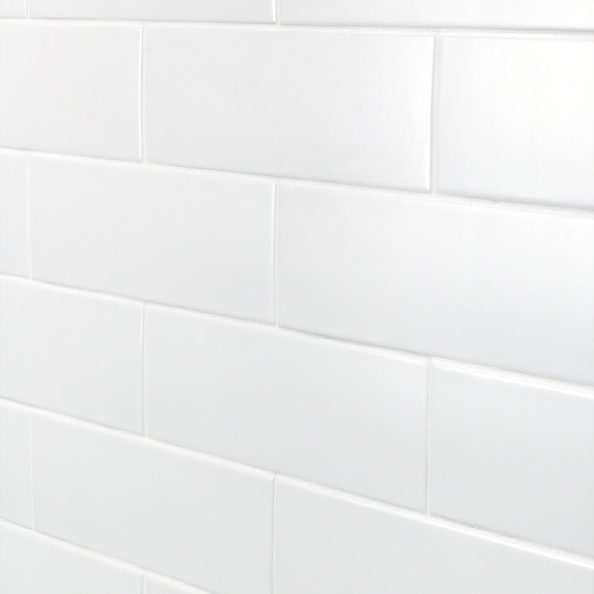 London White 3x9 Matte Ceramic Subway Tile for Walls