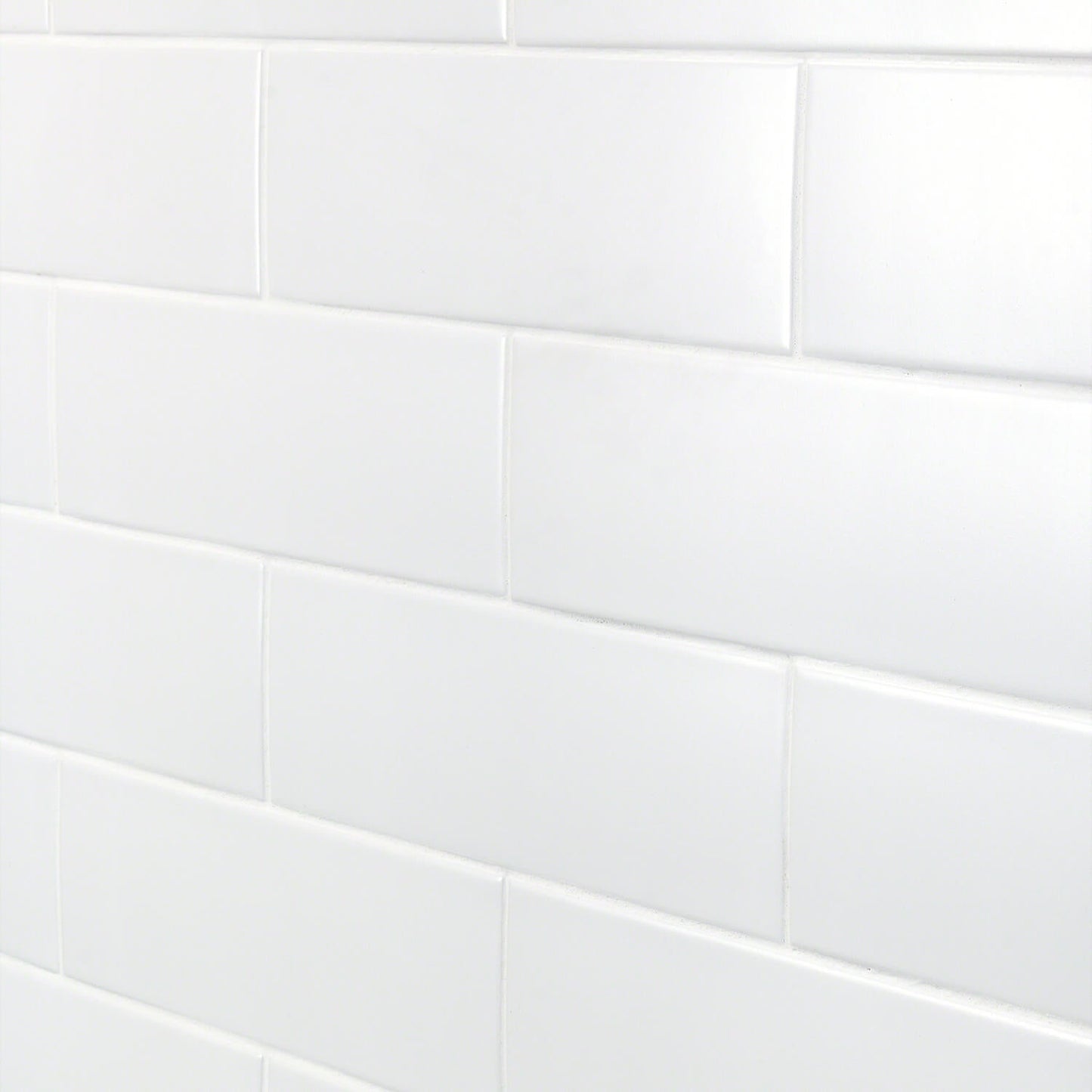 London White 3x9 Matte Ceramic Subway Tile for Walls