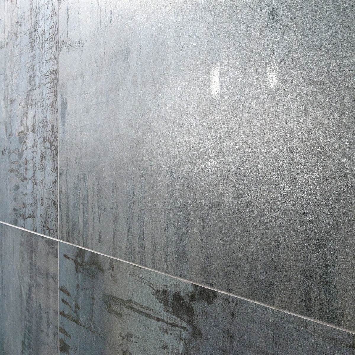 Angela Harris Metallic Blue Matte Porcelain Tile 24x24