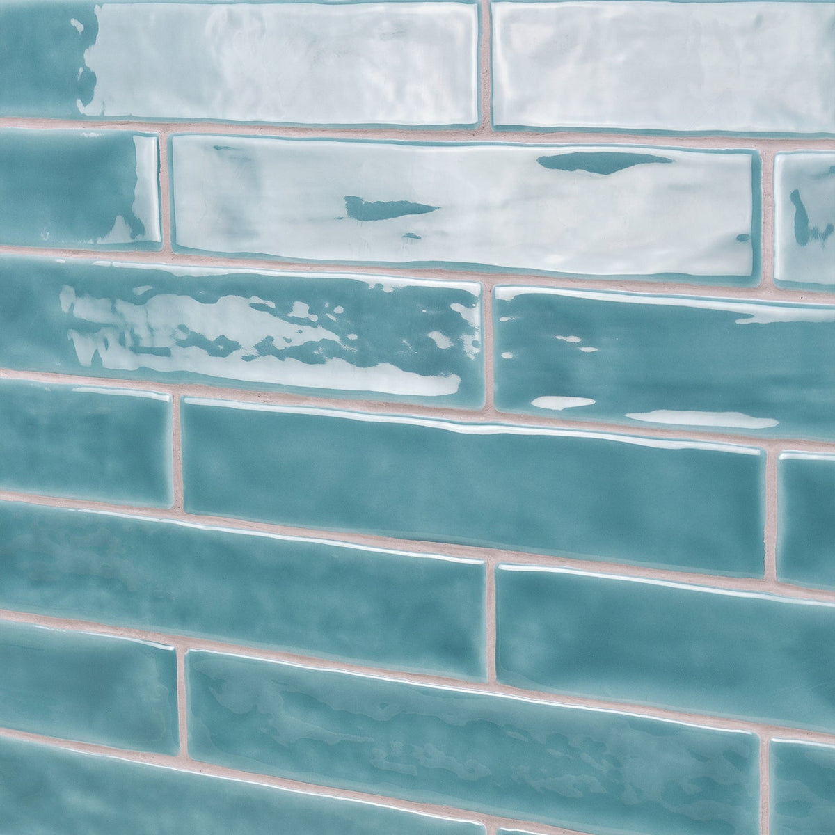 Lux Tile Seaport Aquamarine 2x10 Polished Ceramic Subway Tile