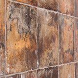 Angela Harris Dunmore Cotto Brown 8x8 Matte Ceramic Tile - Lux Tile