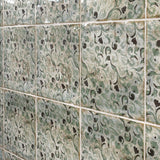 Angela Harris Savona Green 8x8 Polished Ceramic Wall Tile