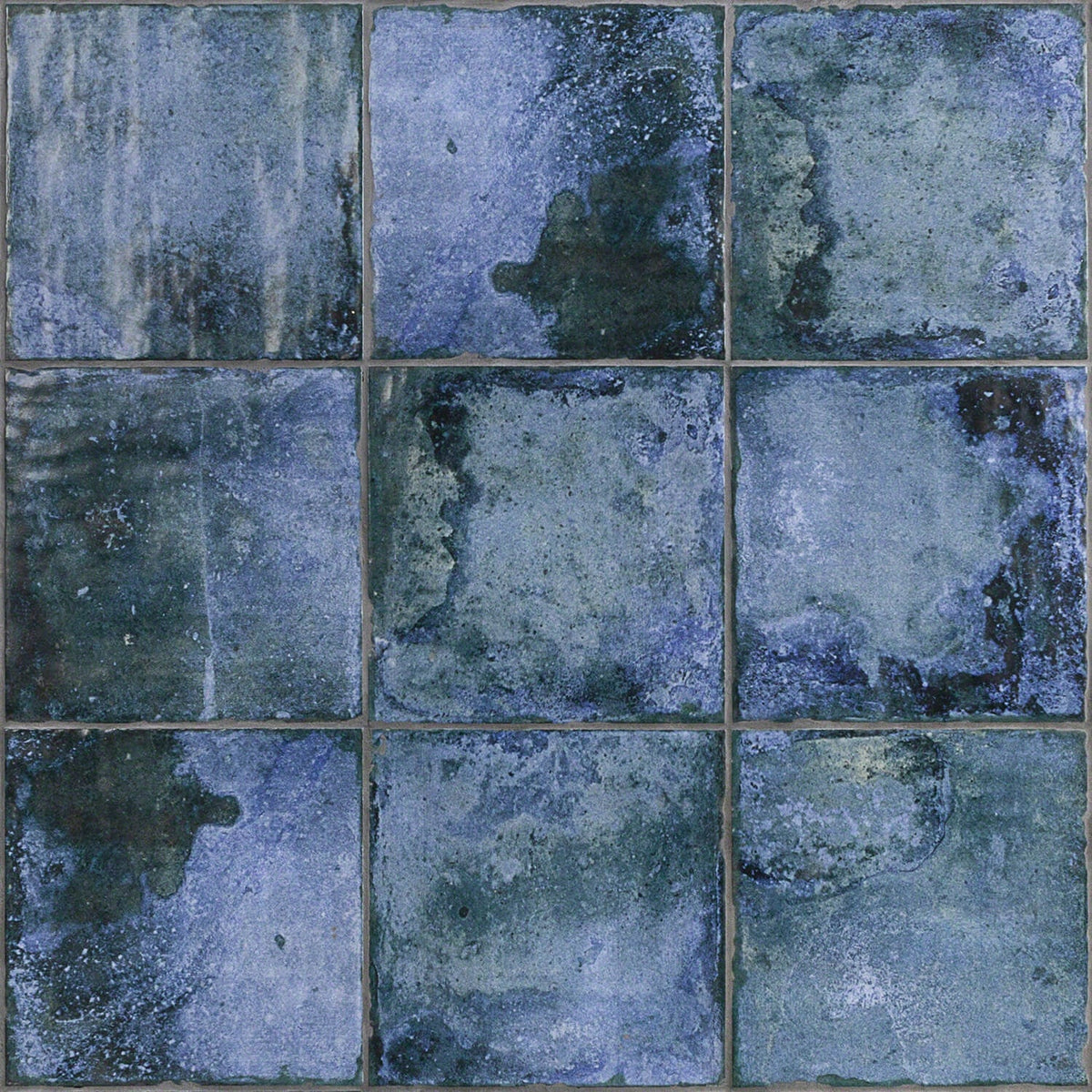 Angela Harris Dunmore Blue 8x8 Matte Ceramic Floor Tile