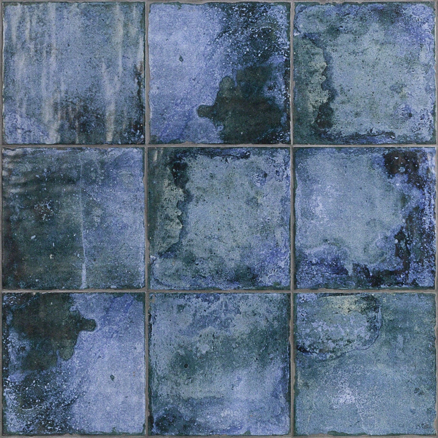 Angela Harris Dunmore Blue 8x8 Matte Ceramic Floor Tile