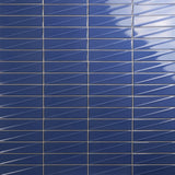 Axelle Azure Blue 3D Glossy Ceramic Subway Tile 3x12 - Lux Tile