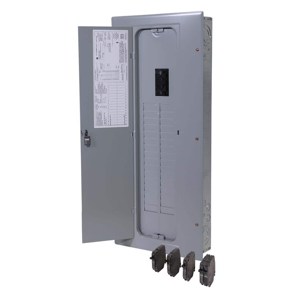 GE 200 Amp 32-Space 40-Circuit Indoor Main Breaker Load Center Value Kit