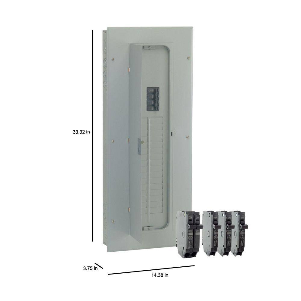 GE 200 Amp 32-Space 40-Circuit Indoor Main Breaker Load Center Value Kit