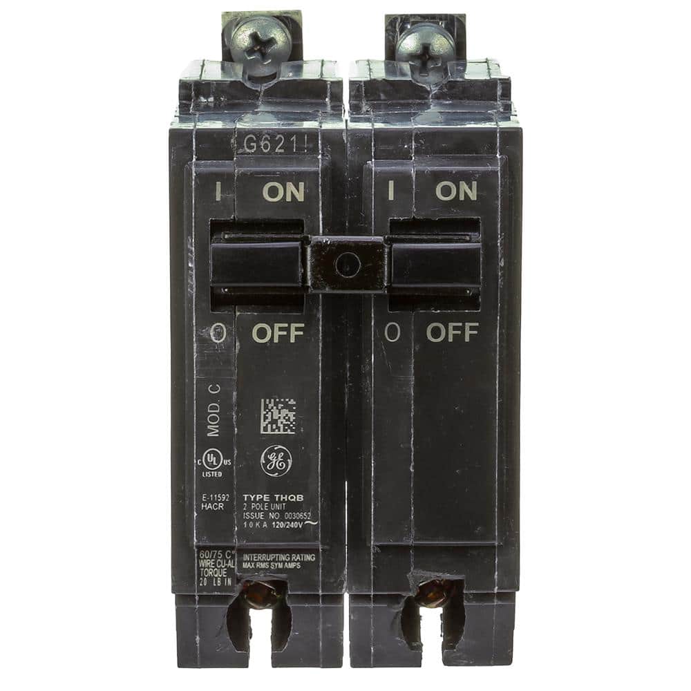 GE 20 Amp Double Pole Bolt-On Breaker