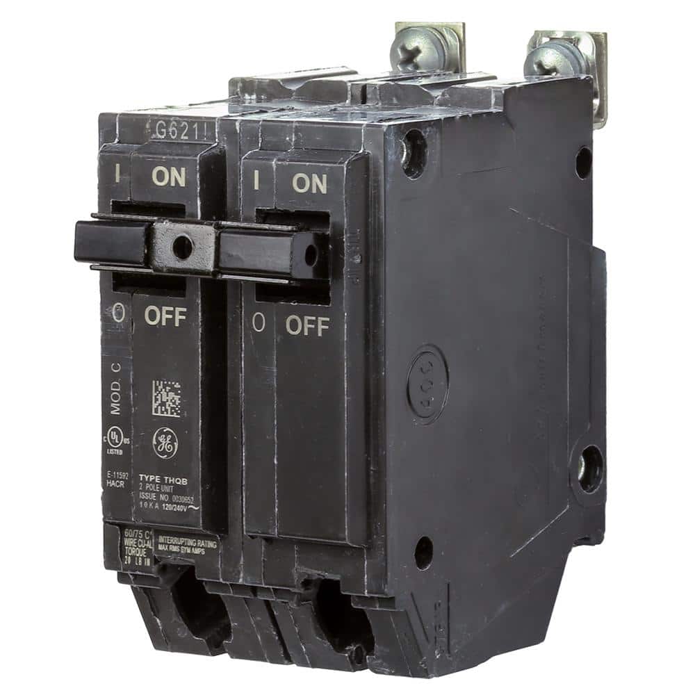 GE 20 Amp Double Pole Bolt-On Breaker