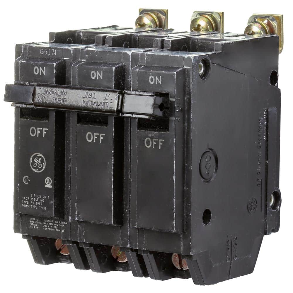 GE 25 Amp Three Pole Bolt-On Breaker