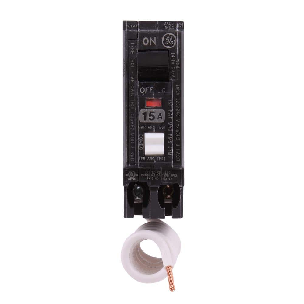 GE Q-Line THQL 15-Amp 1-Pole Combination Arc Fault Circuit Breaker