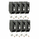 GE Q Line 15 Amp Single-Pole Arc Fault Combination Circuit Breaker (8-Pack)