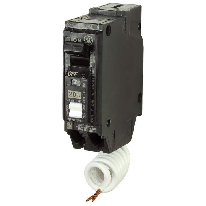 GE Q-Line 20 Amp 1 in. Single Pole Arc Fault Combination Circuit Breaker