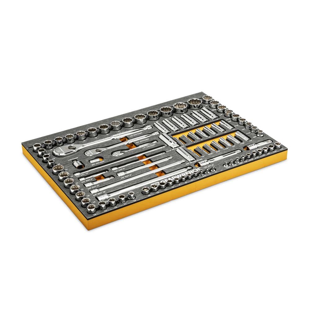 GEARWRENCH 120 XP 1/4 in., 3/8 in., 1/2 in. Plier and Mechanics Tool Set in EVA Foam Trays (192-Piece)