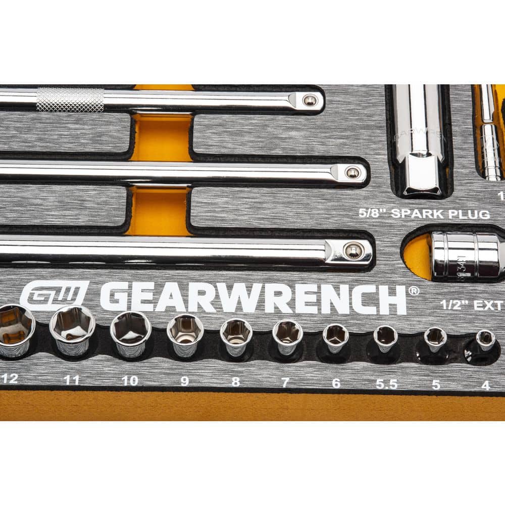GEARWRENCH 120 XP 1/4 in., 3/8 in., 1/2 in. Plier and Mechanics Tool Set in EVA Foam Trays (192-Piece)