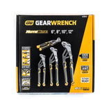 GEARWRENCH 6 in., 8 in., 10 in., 12 in. PITBULL Auto-Bite, Tongue and Groove Pliers, Dual Material (4-Piece)