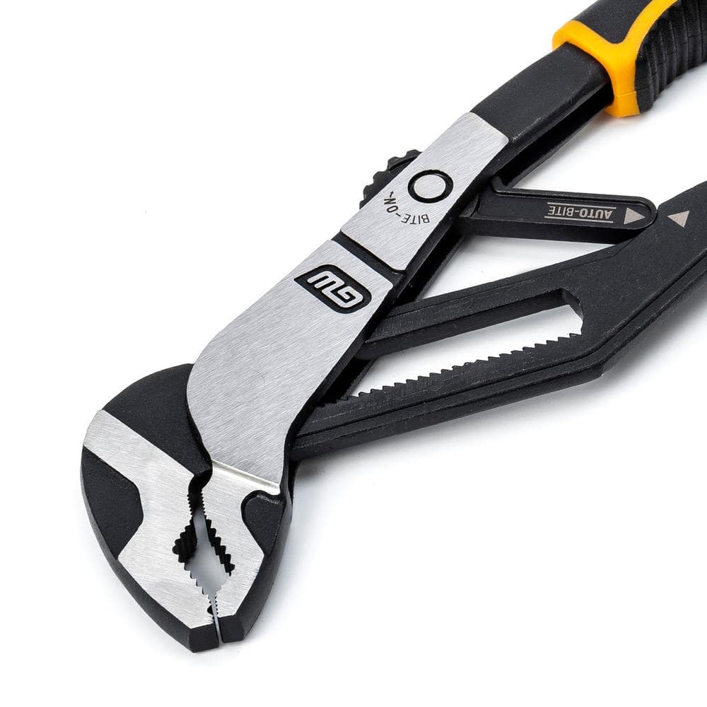 GEARWRENCH 6 in., 8 in., 10 in., 12 in. PITBULL Auto-Bite, Tongue and Groove Pliers, Dual Material (4-Piece)
