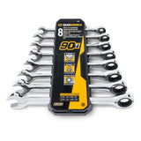 GEARWRENCH Master Standard and Flex Head SAE/MM Combination Ratcheting Wrench Set (32-Piece)