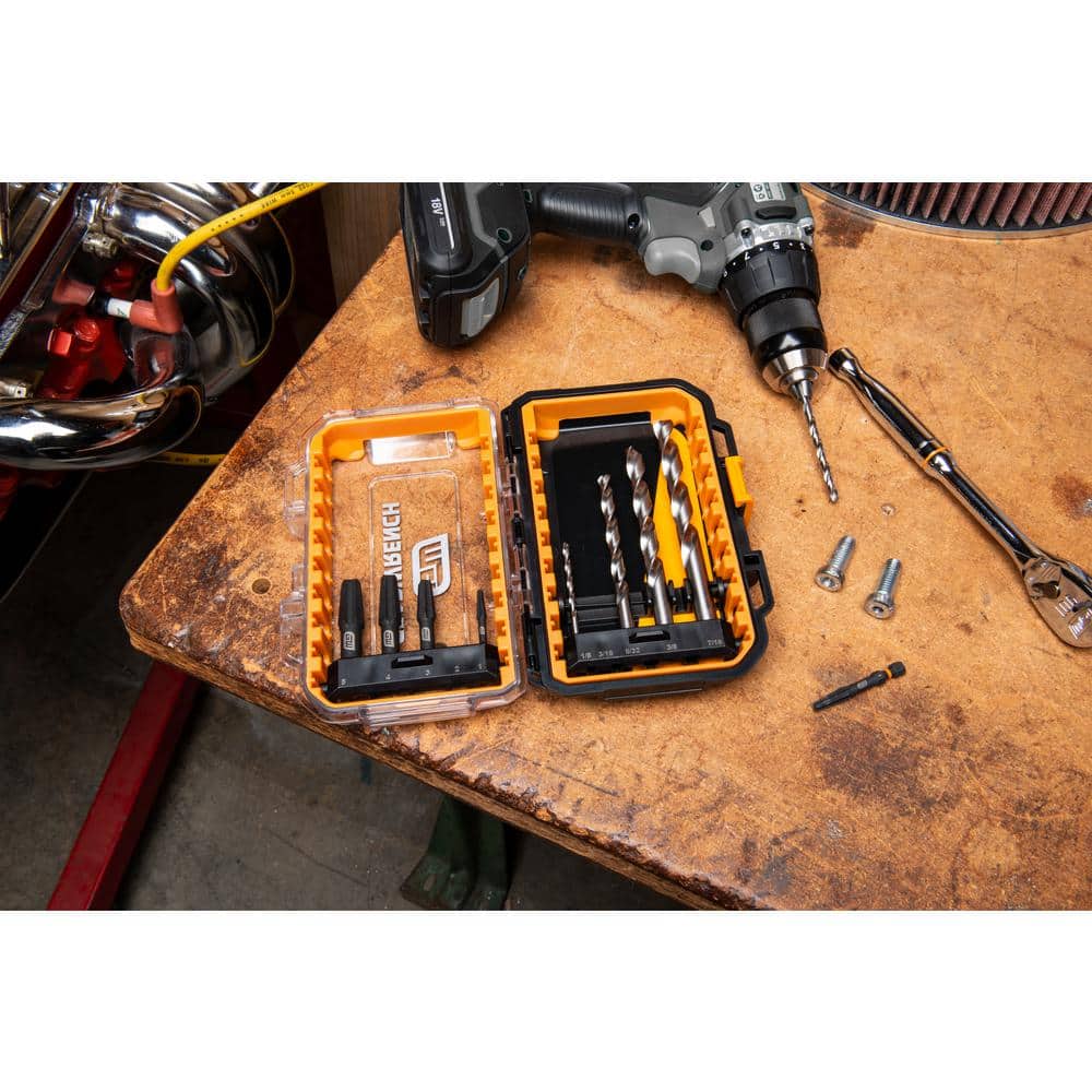 GEARWRENCH Bolt Biter Drill Bit and Screw Extractor Set with Case (10-Piece)