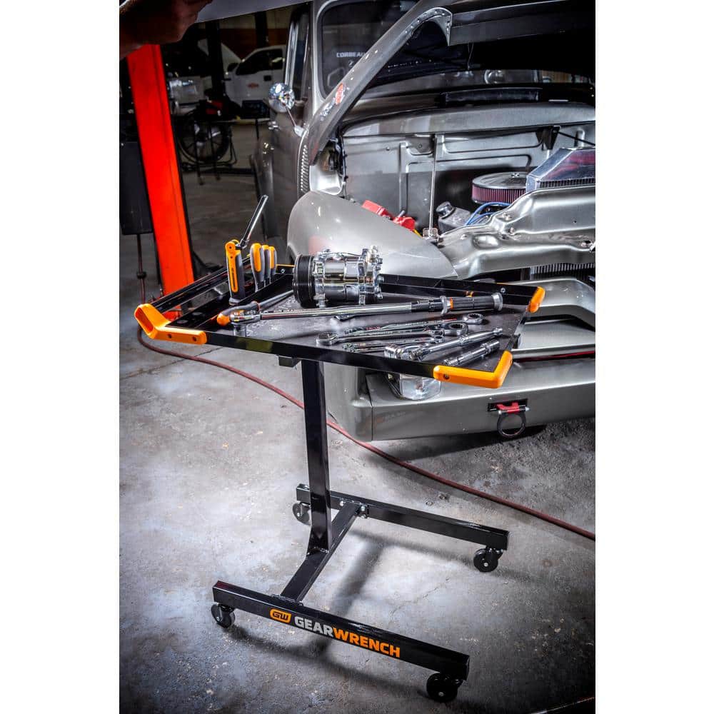 GEARWRENCH 35 in to 48 in Adjustable Height Mobile Work Table