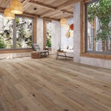 ACQUA FLOORS Geneva Oak 1/4 in. T x 5 in. W Click Lock Wire Brushed Engineered Hardwood Flooring (16.7 sq.ft./case)