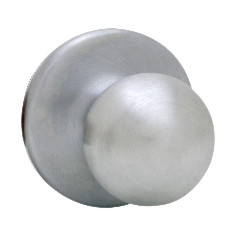 Kwikset Polo Satin Chrome Passage Door Knob, Right or Left Handed