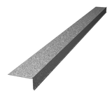 Able Sheet Metal 4 in. x 1/2 in. x 4 in. Galvanized Gravel Stop (10 ft.)