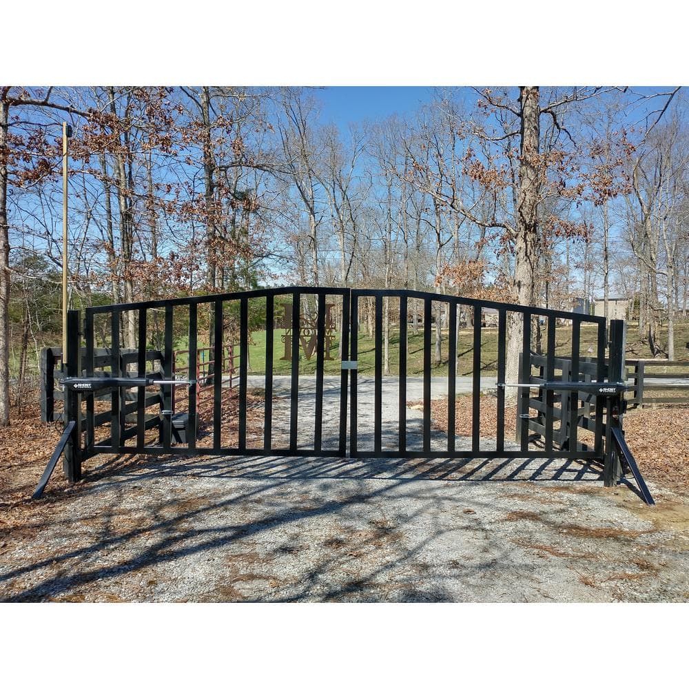 GHOST CONTROLS D-Series Dual Smart Ready Automatic Gate Kit with Tube Gate Brackets