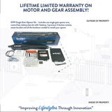 GHOST CONTROLS Architectural Series Single Automatic Gate Opener Kit