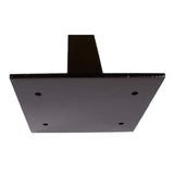 GHOST CONTROLS Black Powder-Coated Aluminum Outdoor Mounting Pedestal for Automatic Gate Opener Keypads